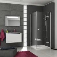 Стенка для душевой кабинки Ravak SMARTLINE SMPS - 80 R Transparent, фурнитура хром, безопасное стекло