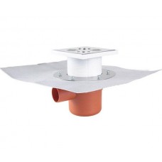 Трап STYRON STY-501-2 с горизонтальным выпуском, с надставкой и решеткой из нержавеющей стали  150х150 мм сухим сифоном