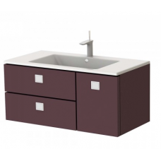 Тумба Botticelli Rimini Rm-100-1 бордовая с умывальником Marlen-100