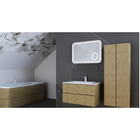 Тумба Botticelli Rimini Rm-80 ясень беленый с умывальником Marlen-80