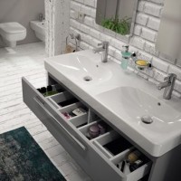 Тумба для раковины Kolo TRAFFIC 116,8x62,5 см, белый глянец