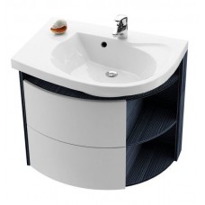 Тумба для раковины Ravak SDU ROSA Comfort, 78 см, оникс/белая, левая