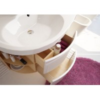 Тумба для раковины Ravak SDU ROSA Comfort, 78 см, береза/белая, левая