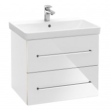 Тумба для раковины Villeroy & Boch Avento подвесная квадратная 56.7х44.7х52 белый глянец A88900B4