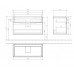 Тумба VILLEROY & BOCH для раковины Subway 2.0 100 см, графит, A91510FQ