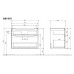 Тумба VILLEROY & BOCH для раковины Subway 2.0 80 см, белый глянец, A91410DH