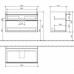 Тумба VILLEROY & BOCH для раковины VENTICELLO 95 см, SANTANA OAK, A92601E1