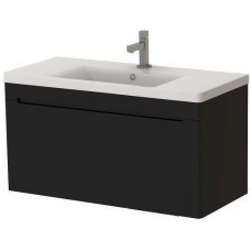 Тумба Ювента Tivoli  TV-100 черный с умывальником Soft-100