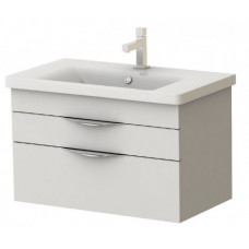 Тумба Ювента Viola  VL-80 белая с умывальником Soft-80