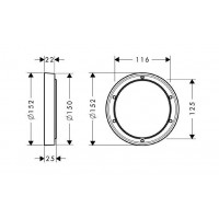 Удлинитель наружной части ibox Hansgrohe Focus E2 13597000