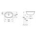 Умывальник VILLEROY & BOCH LOOP & FRIENDS 57х40 см 51555001