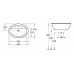 Умывальник VILLEROY & BOCH LOOP & FRIENDS 66х47 см 51556001