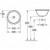 Умывальник VILLEROY & BOCH LOOP & FRIENDS d-39  61403901