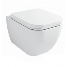 Унитаз подвесной   без ободка в комплекте с сидением Slow closing Excellent Ness Flash-Rim CENL.3504.500.WH белый