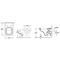 Унитаз подвесной Villeroy & Boch JOYCE  5607R201