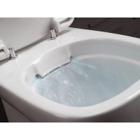 Унитаз подвесной Villeroy & Boch O.Novo безободковый с крышкой soft-close (5660HR01)