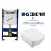 Унитаз подвесной VILLEROY&BOCH OMNIA ARCHITECTURE 5685H101 с сидением + Geberit  4in 1 (5685H101+458.161.21.1)