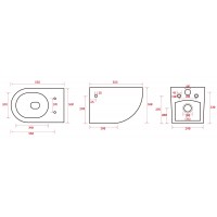 Унитаз VOLLE AMADEUS 13-06-055 подвесной + Сидение Duroplast Slim slow-closing