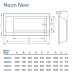 Ванна акриловая Koller Pool NEON NEW 150x70 + Сифон Alca Plast A51CR