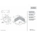 Ванна APPOLLO ТS-2121 угловая без гидромассажа с окошком (рама + ножки + лицевая панель) 1520*1520*710мм