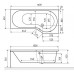 Ванна асимметричная Excellent BeSpot 160*80 см правая, WAEX.BSP16WH