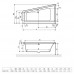 Ванна асимметричная Excellent M-Sfera Slim 160*95 см правая, WAEX.MSP17WH-BN