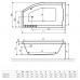 Ванна асимметричная Excellent Magnus 150*85 см левая, WAEX.MGL15WH