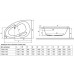 Ванна асимметричная Excellent Newa Plus 140*95 см правая, WAEX.NEP14WH