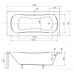 Ванна Besco PMD Piramida Aria Plus 150x70