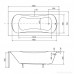 Ванна Besco PMD Piramida Aria Plus 160x70