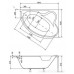 Ванна Besco PMD Piramida Delfina 166x107 правая