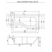 Ванна Besco PMD Piramida Integra 150x75 правая