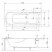 Ванна Besco PMD Piramida Majka Nova 140x70