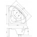 Ванна Besco PMD Piramida Mia 120x120
