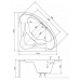 Ванна Besco PMD Piramida Mia 130x130