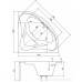 Ванна Besco PMD Piramida Mia 140x140