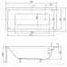 Ванна Besco PMD Piramida Modern 120x70