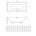 Ванна Besco PMD Piramida Quadro 175x80