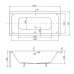 Ванна Besco PMD Piramida Quadro 180x80