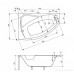 Ванна Besco PMD Piramida Rima 160x100 левая