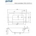 Ванна Besco PMD Piramida Talia 120x70