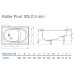 Ванна KollerPool 105х70 прямоугольная сидячая , без ножек
