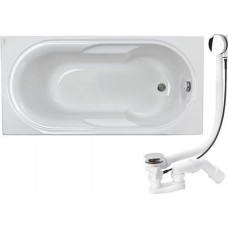 Ванна Kolo LAGUNA 150 Х 75 прямоугольная, с ножками SNO + сифон Viega Simplex для ванны автомат ( XWP0350000+285357 )