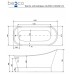 Ванна отдельностоящая Besco Gloria ретро 160x68 с сифоном