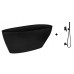Ванна отдельностоящая Besco PMD Piramida GOYA Black 160x70