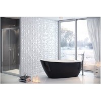 Ванна овальная отдельностоящая черно-белая Excellent Comfort 175*78 см, WAEX.COM17WB