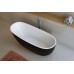Ванна овальная отдельностоящая черно-белая Excellent Comfort 175*78 см, WAEX.COM17WB