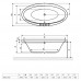 Ванна овальная отдельностоящая Excellent Lumina 190*95 см, WAEX.LUM19WH