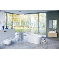 Ванна овальная отдельностоящая Excellent Mirage + 180*80 см, WAEX.MRP18WH