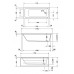 Ванна прямоугольная Duravit D-Code 170x75, без ножек, 700100000000000